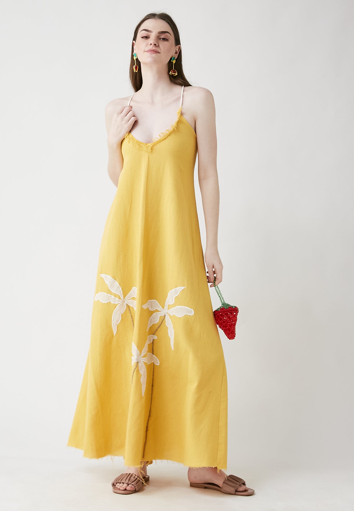 Tropical Long Mango Dress Be Sunset Tropical Long Mango Dress Be Sunset