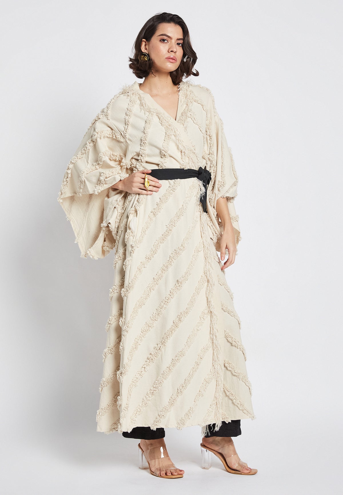 Fern Beige Kimono