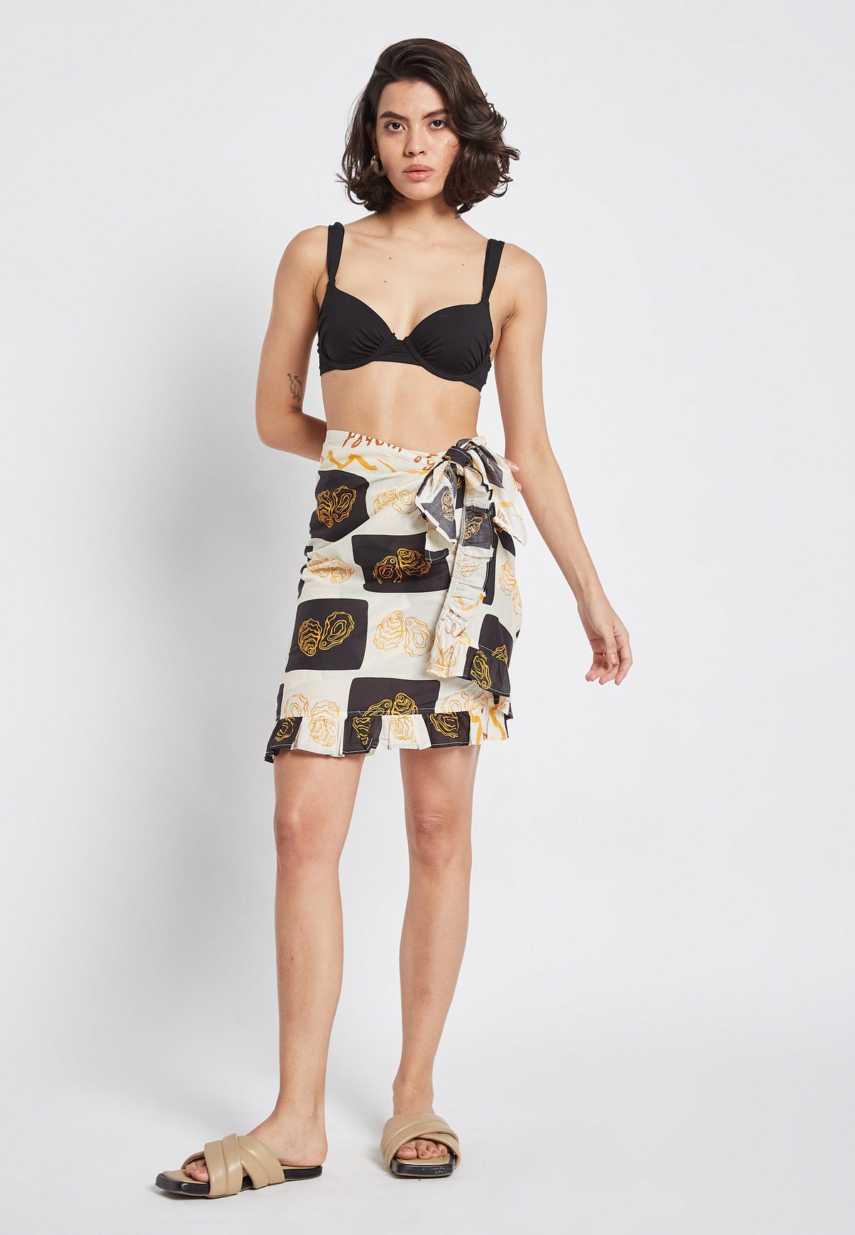 Shani Oyster Wrap Skirt