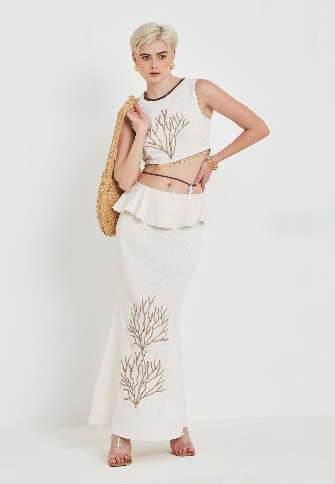 Riviera White Skirt