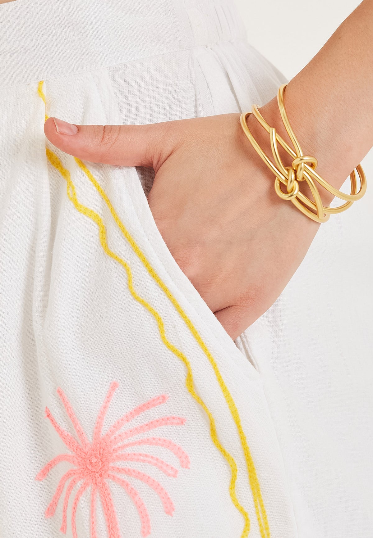 Mediterráneo white shorts
