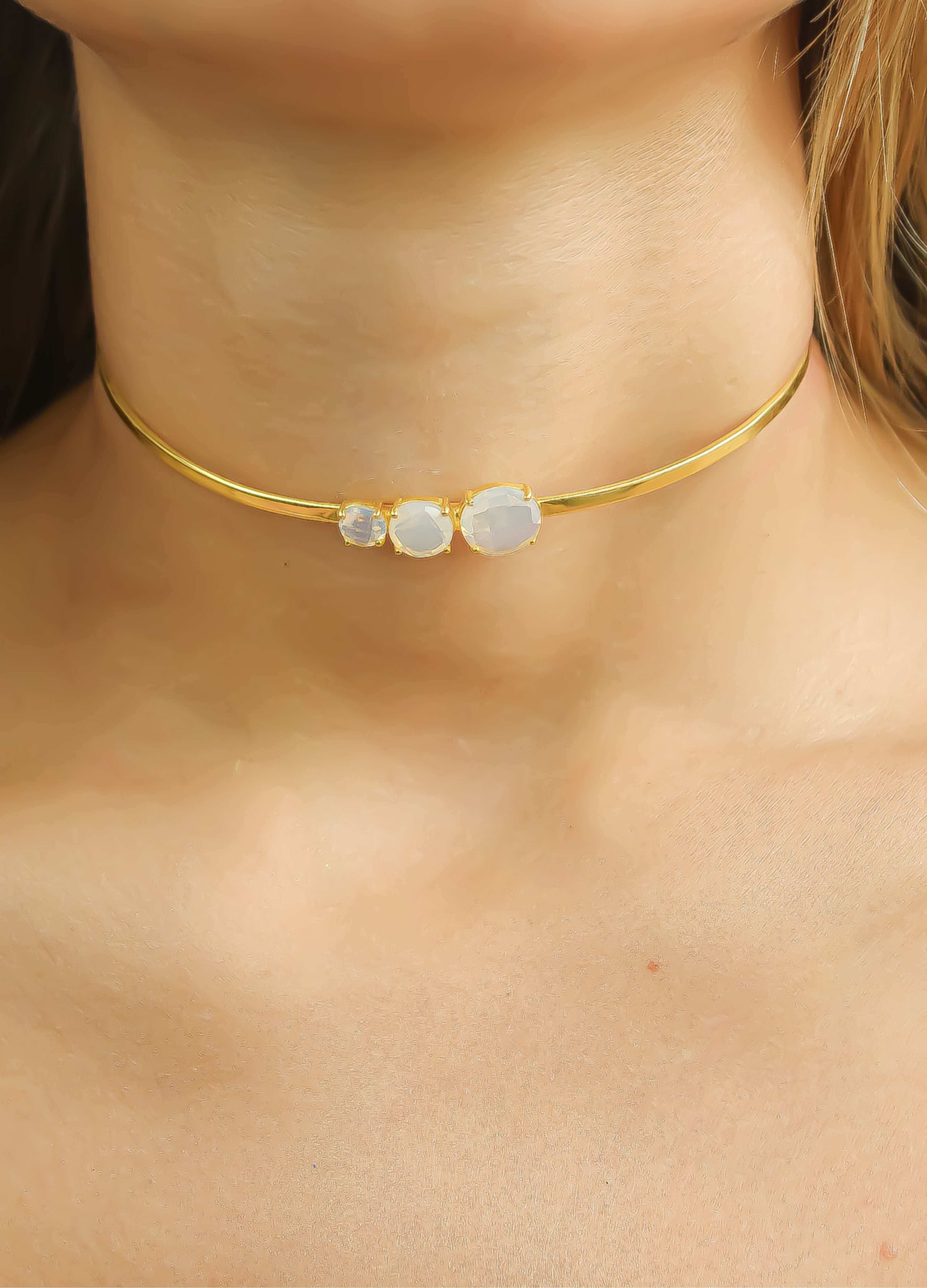 nura choker necklace Bombay Sunset