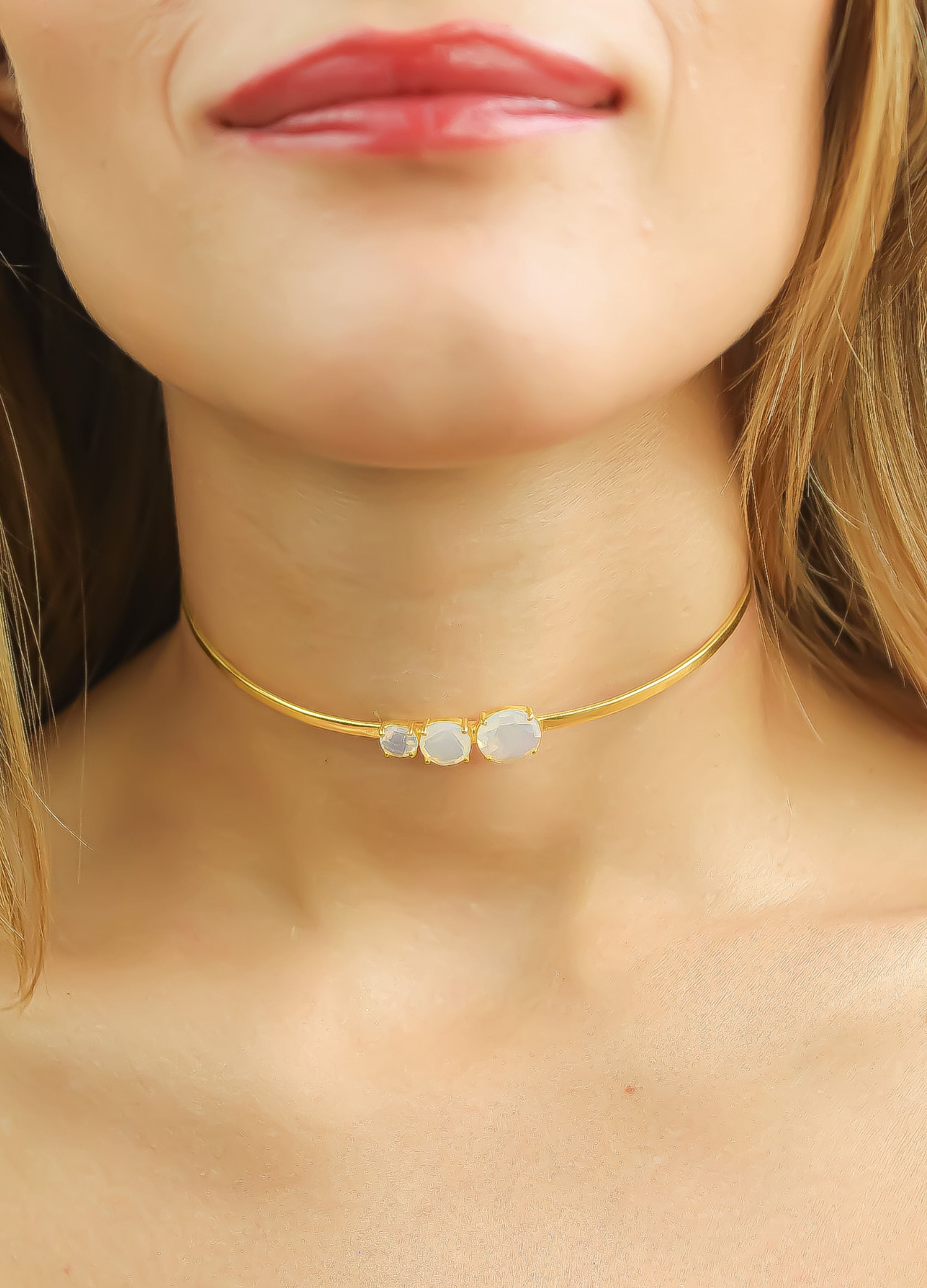 nura choker necklace Bombay Sunset