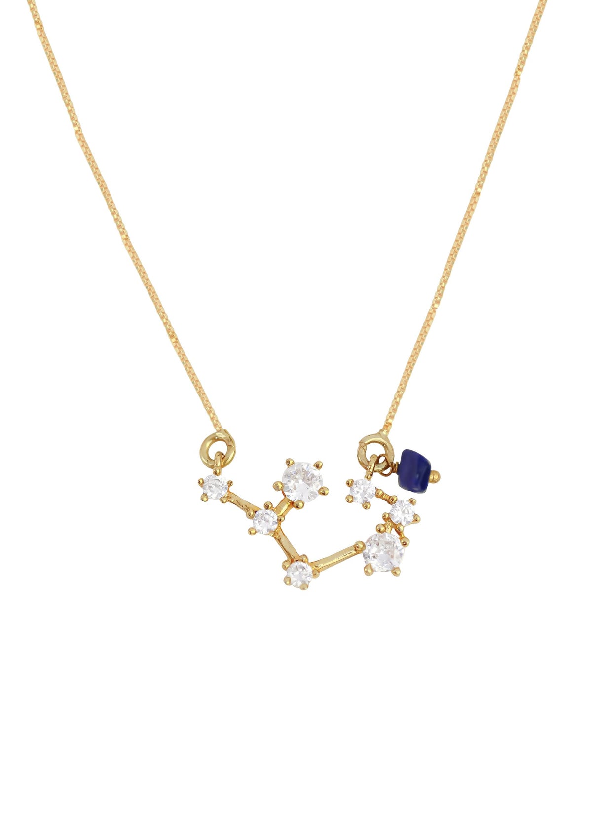Constellation aquarius zodiac necklace bombay sunset