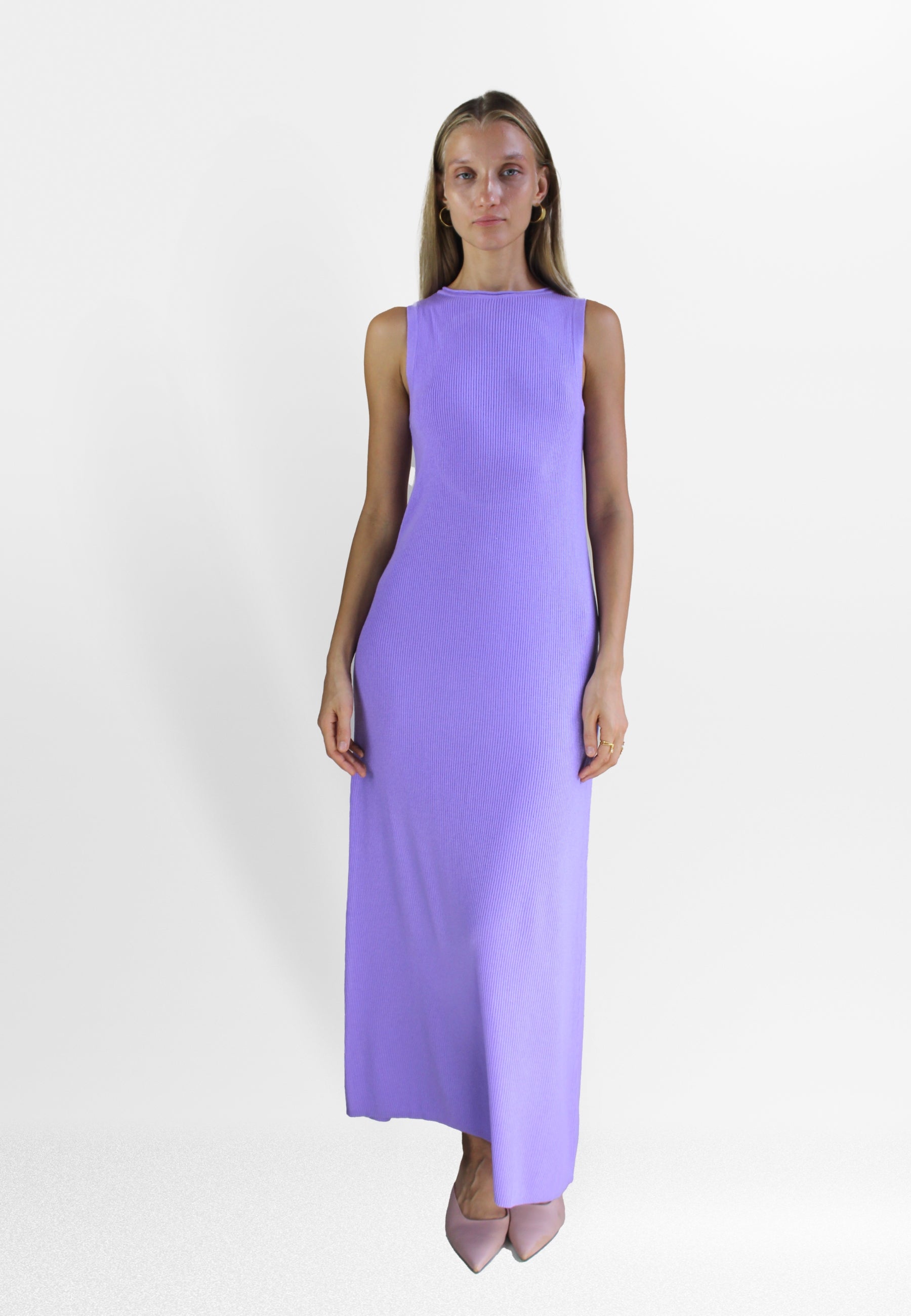 bella wool lavender dress Bombay Sunset