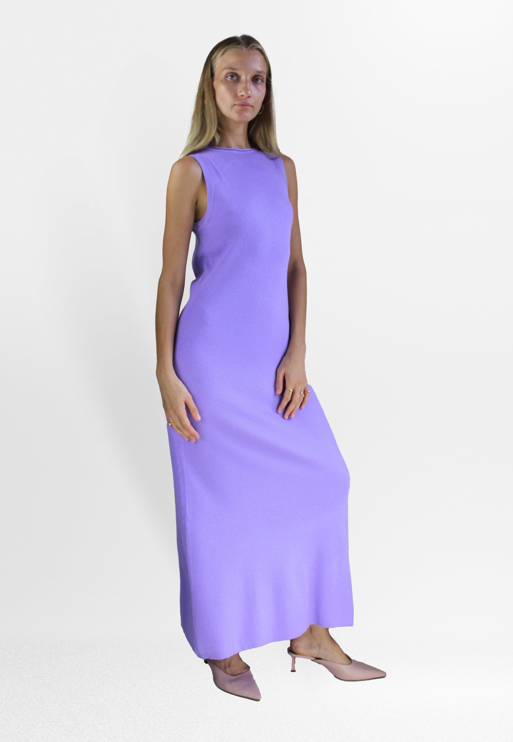 bella wool lavender dress Bombay Sunset