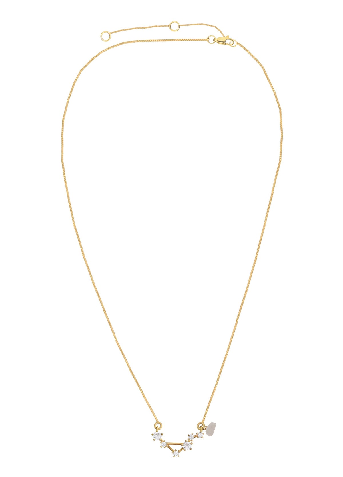 Constellation libra zodiac necklace bombay sunset