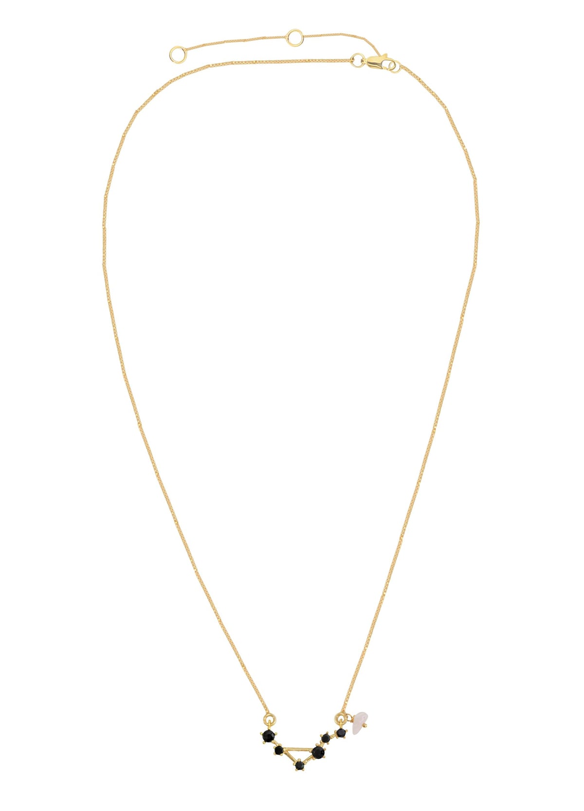 Constellation libra zodiac necklace bombay sunset
