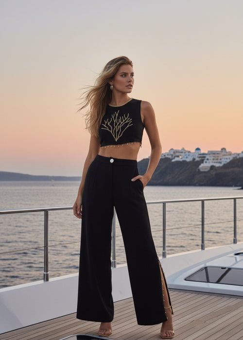 Riviera Black Trousers