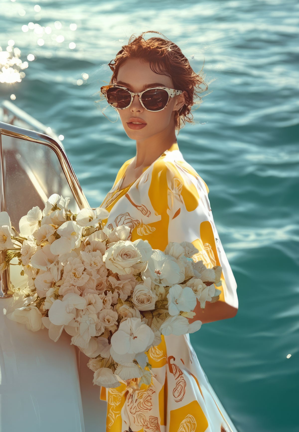 Amaris Oyster Kaftan Dress