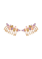 Load image into Gallery viewer, london climber earrings with stones Bombay Sunset
