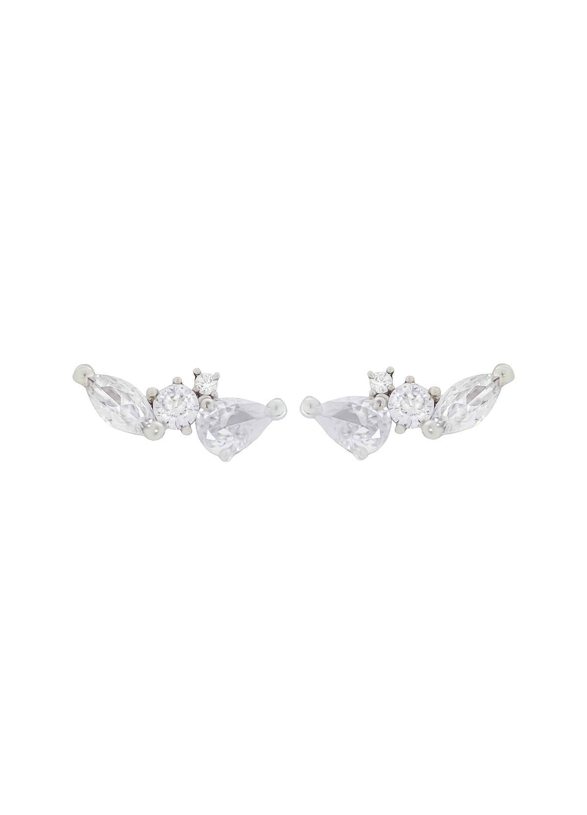 Silver benitta earrings bombay sunset