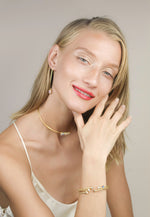 Load image into Gallery viewer, orbit onyx bracelet Bombay Sunset
