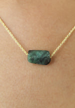 Load image into Gallery viewer, Cosmic Raw Stone Necklace Bombay Sunset
