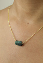 Load image into Gallery viewer, cosmic raw stone necklace Bombay Sunset
