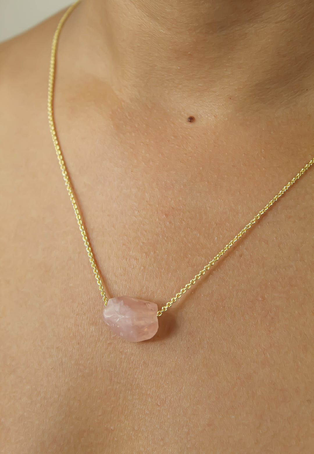 cosmic raw stone necklace Bombay Sunset