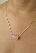 Load image into Gallery viewer, cosmic raw stone necklace Bombay Sunset
