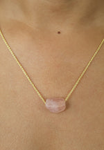 Load image into Gallery viewer, cosmic raw stone necklace Bombay Sunset
