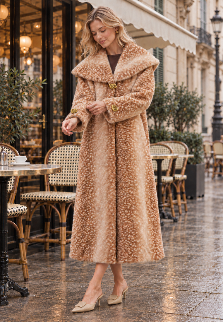 Bambi coat — parisian café close editorial — corrected sculptural button 20261010