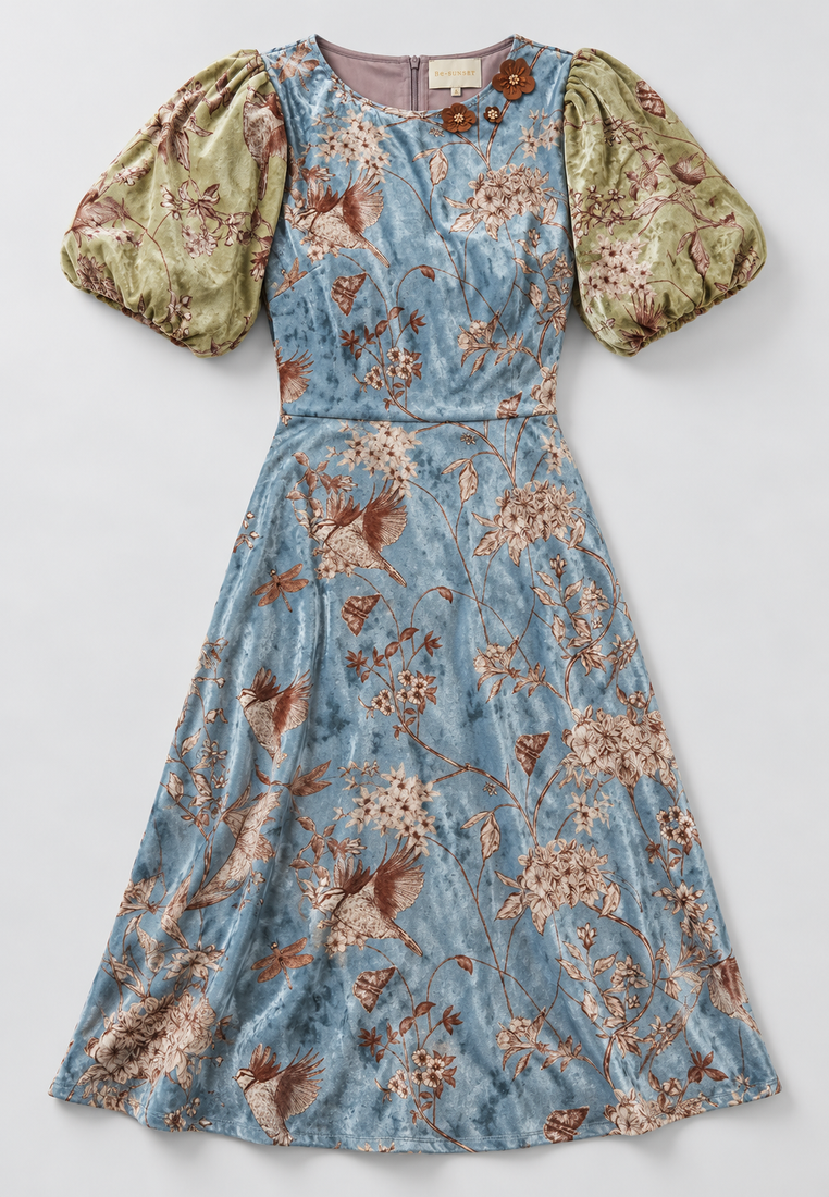 Bridgerton dress — parisian café pr flat lay — 20261010