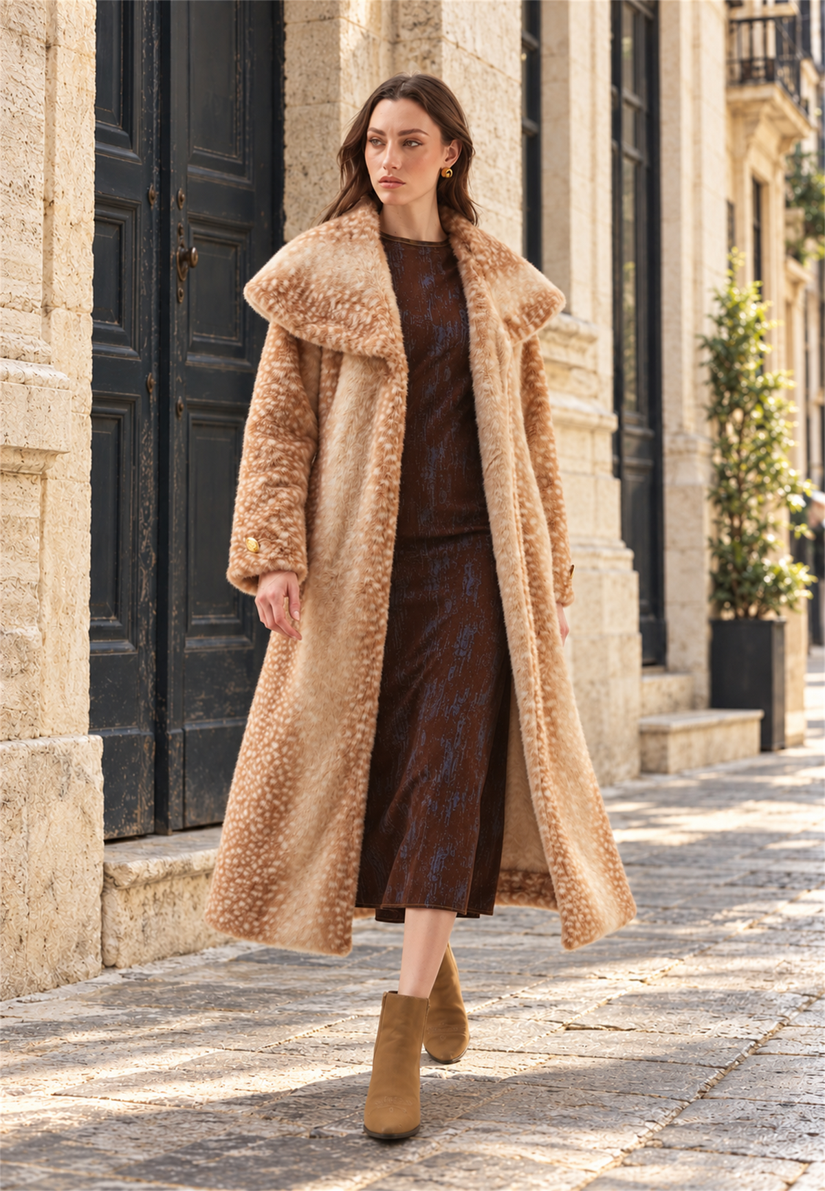 Bambi coat — full length editorial view