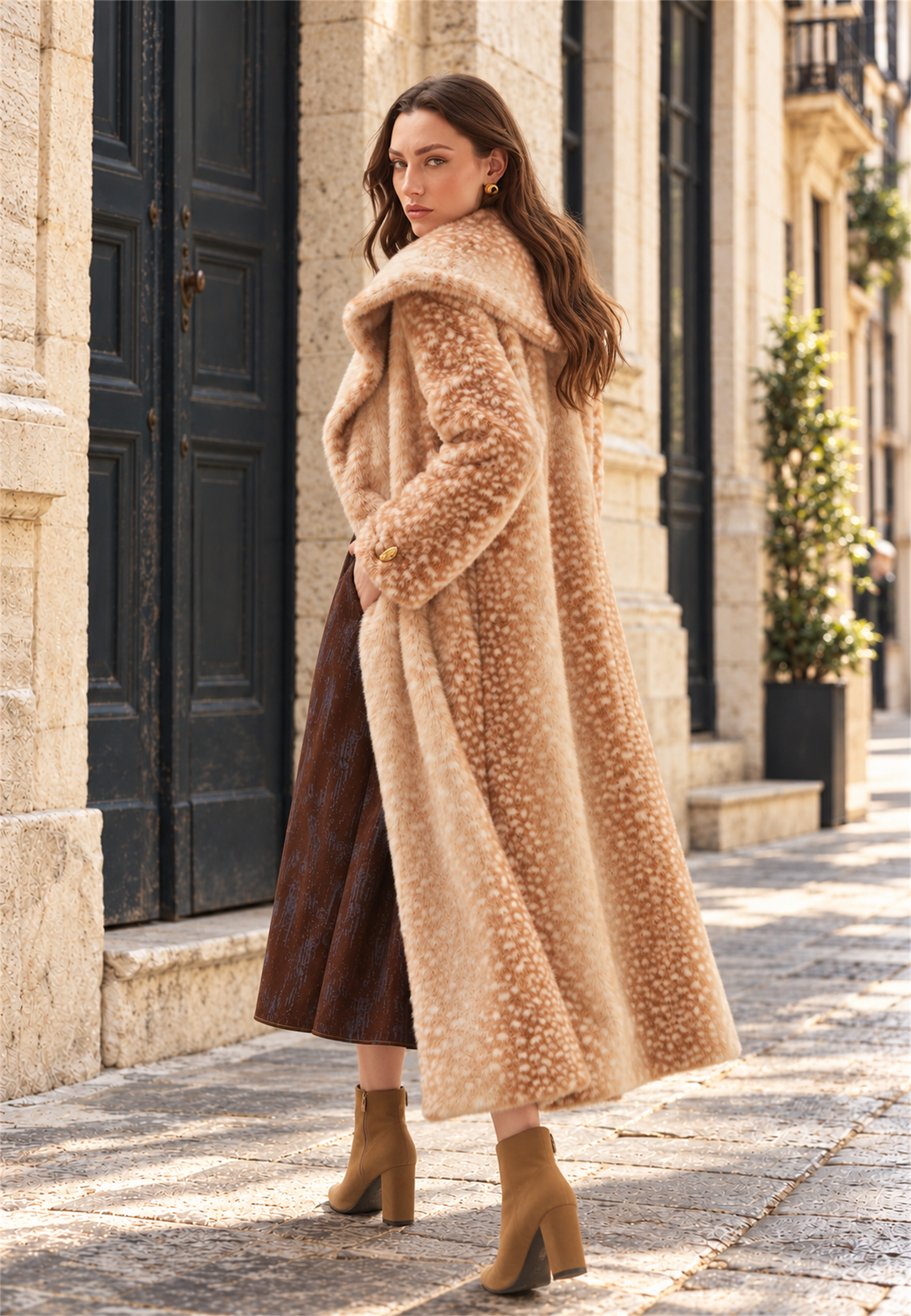 Bambi coat — three quarter editorial view