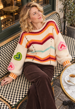 Load image into Gallery viewer, Euria Sweater — Parisian café overhead editorial — 20261010
