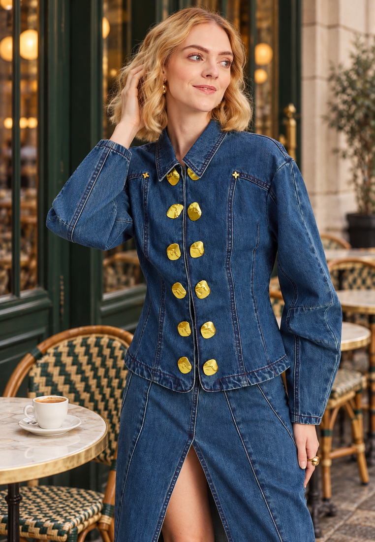 Lauren Cardigan — Parisian café close editorial — 20261010
