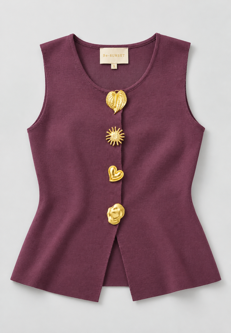 Luciana vest — parisian café pr flat lay — 20261010