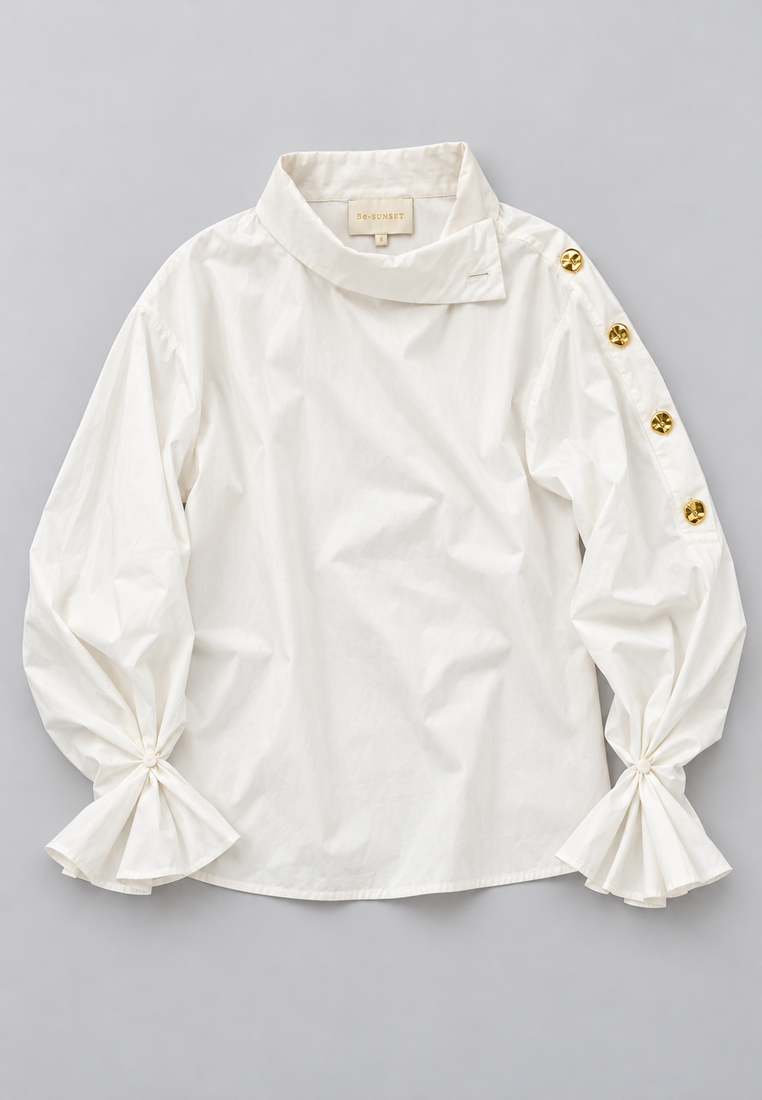 Melania shirt — parisian café pr flat lay — 20261010