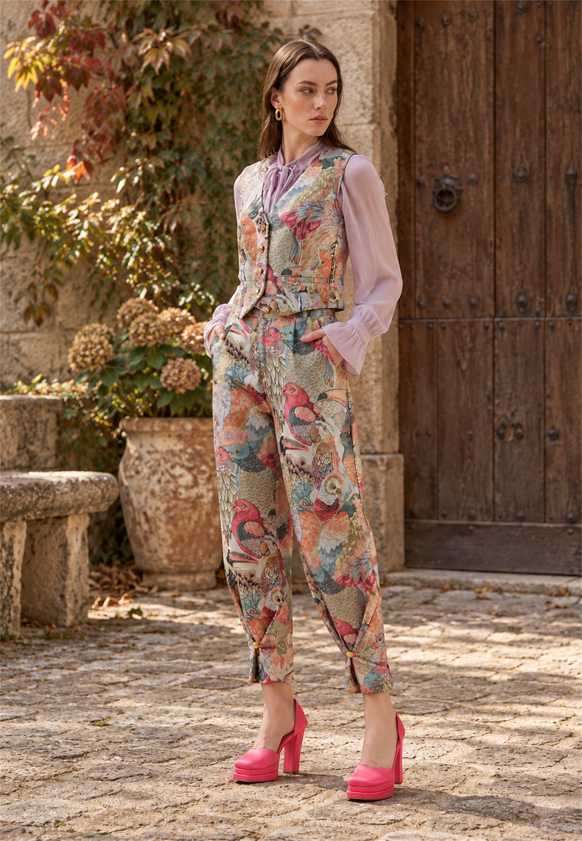 Plumara pants — full length editorial view