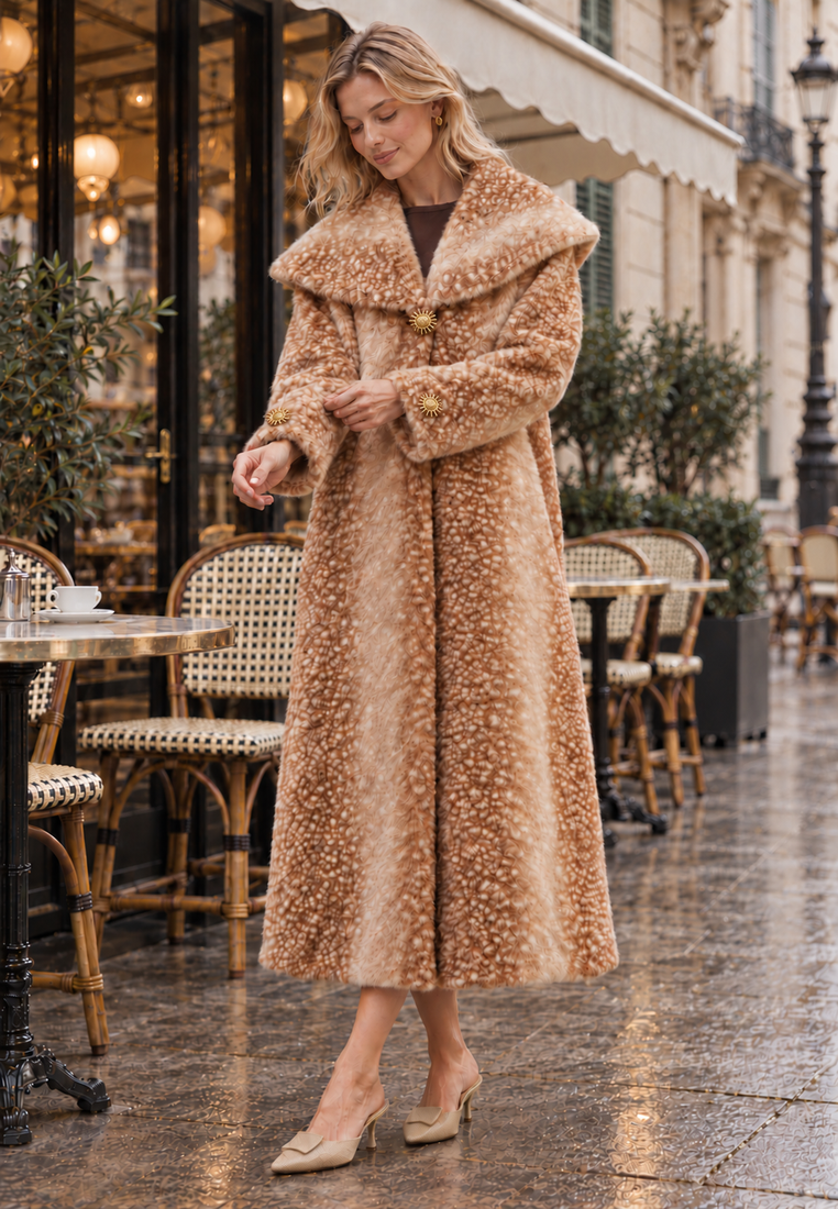 Bambi coat — parisian café close editorial — production sun hardware integrated 20261011