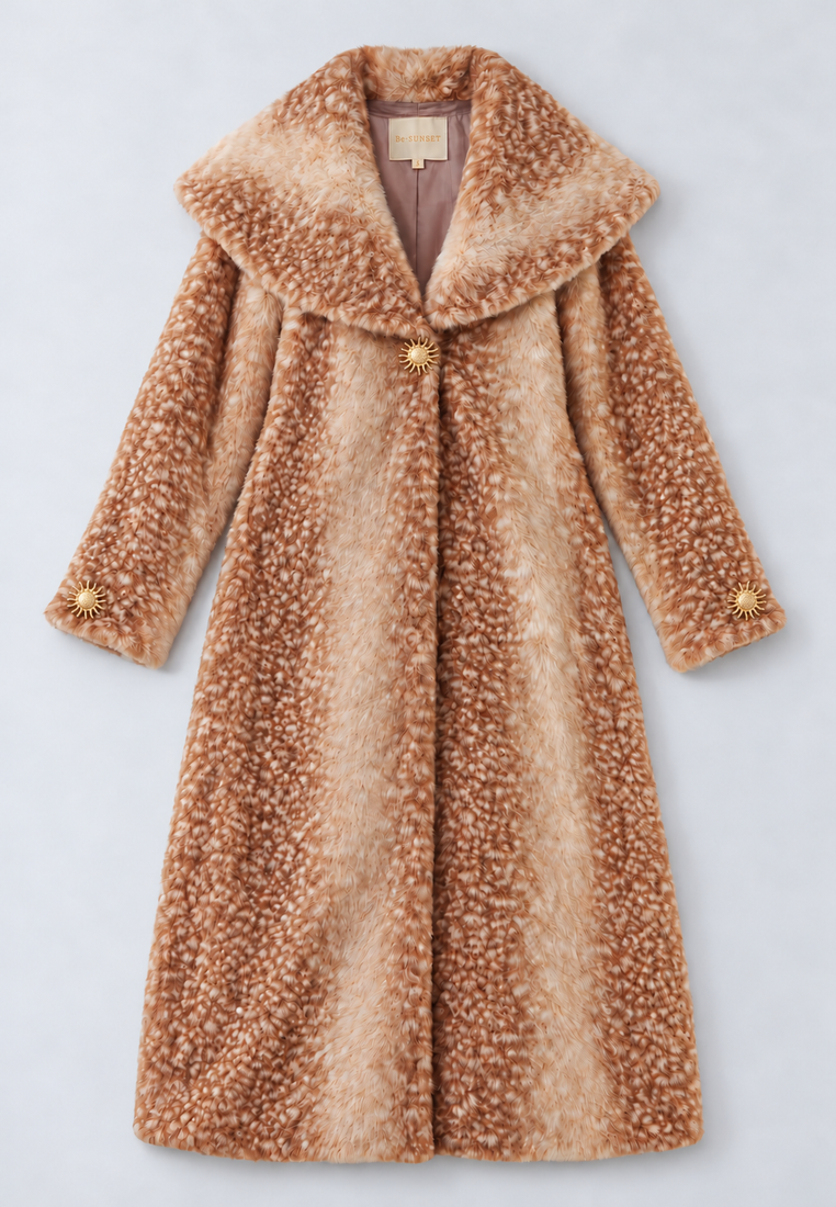 Bambi coat — parisian café pr flat lay — production sun hardware integrated 20261011