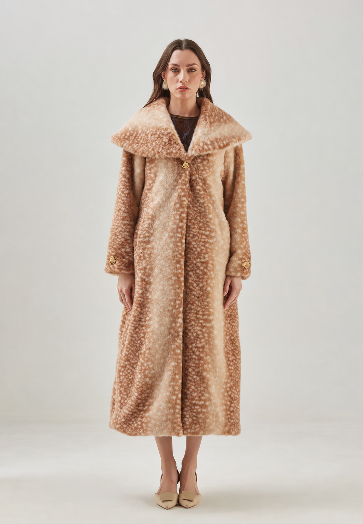 Bambi coat — original studio view 01 — production sun hardware integrated 20261011