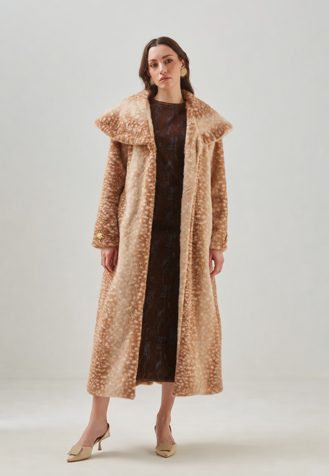 Bambi Coat — original studio view 03 — production sun hardware integrated 20261011