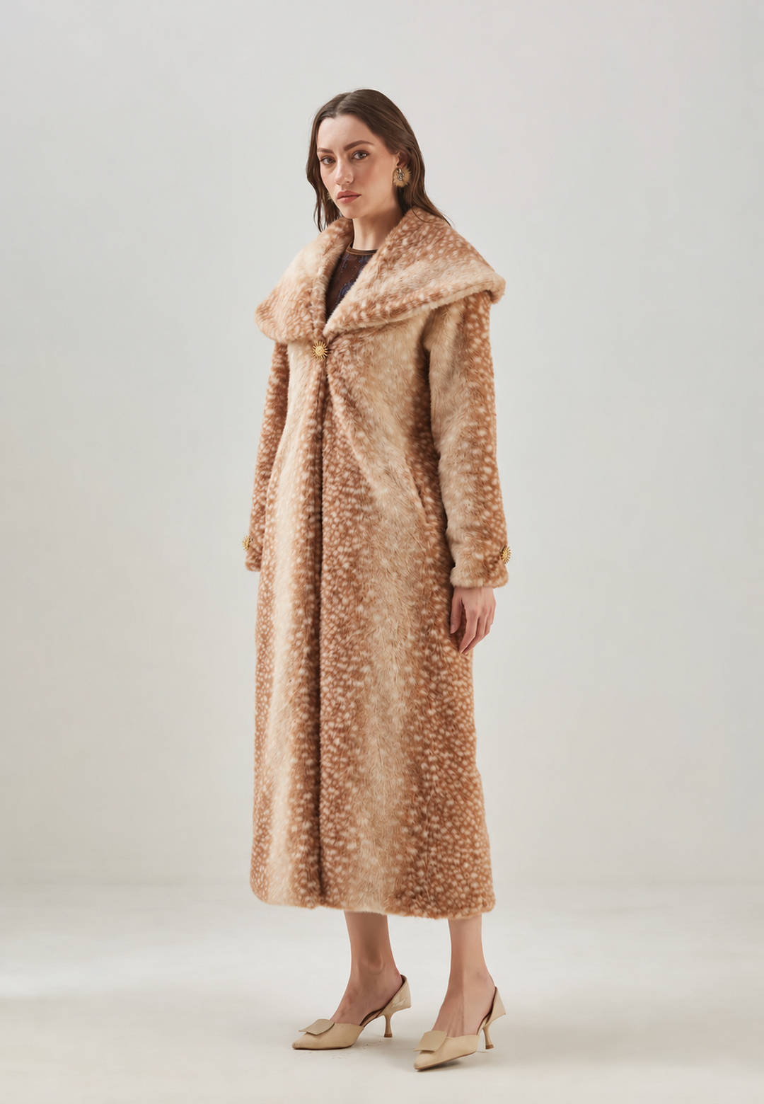Bambi Coat — original studio view 10 — production sun hardware integrated 20261011