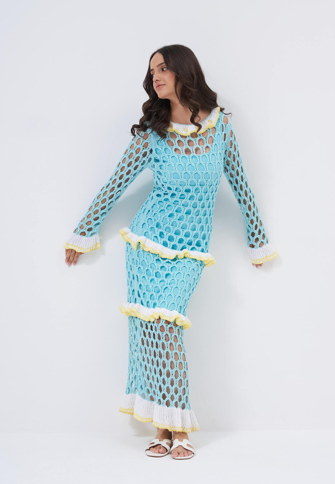 Grabielle Blue Dress - studio photograph 03