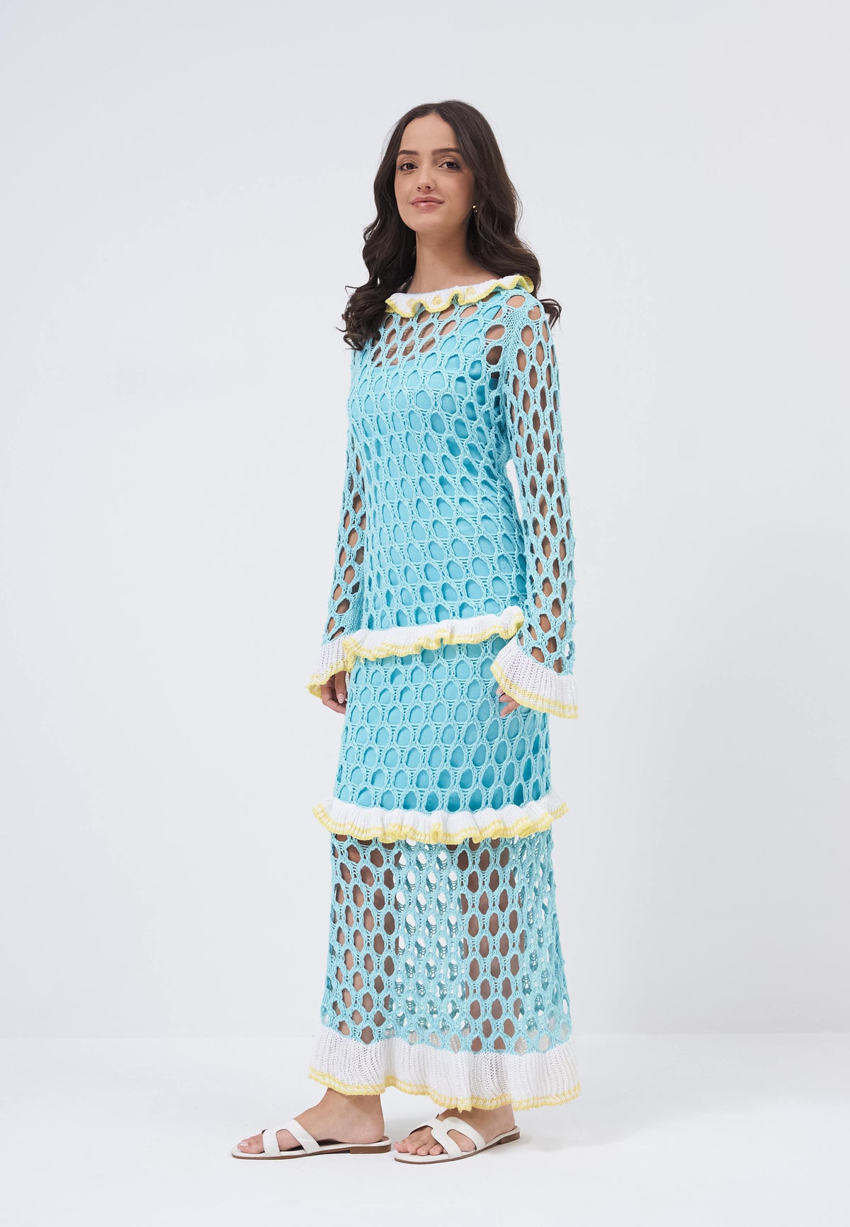 Grabielle blue dress   studio photograph 05