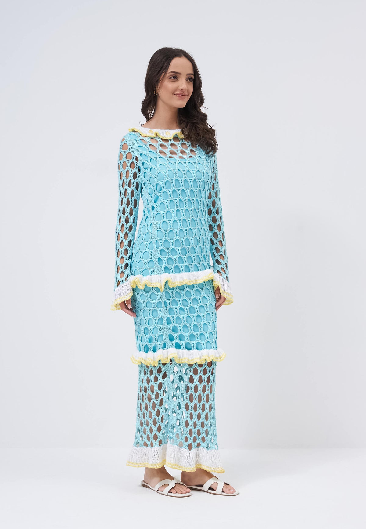 Grabielle blue dress   studio photograph 06