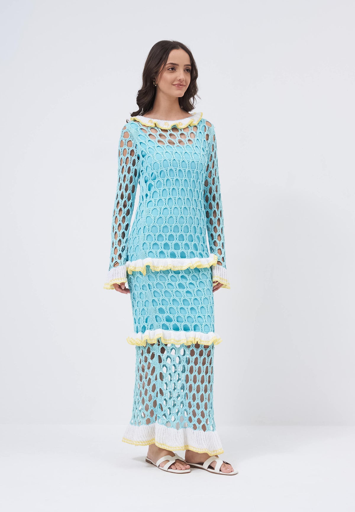 Grabielle blue dress   studio photograph 07