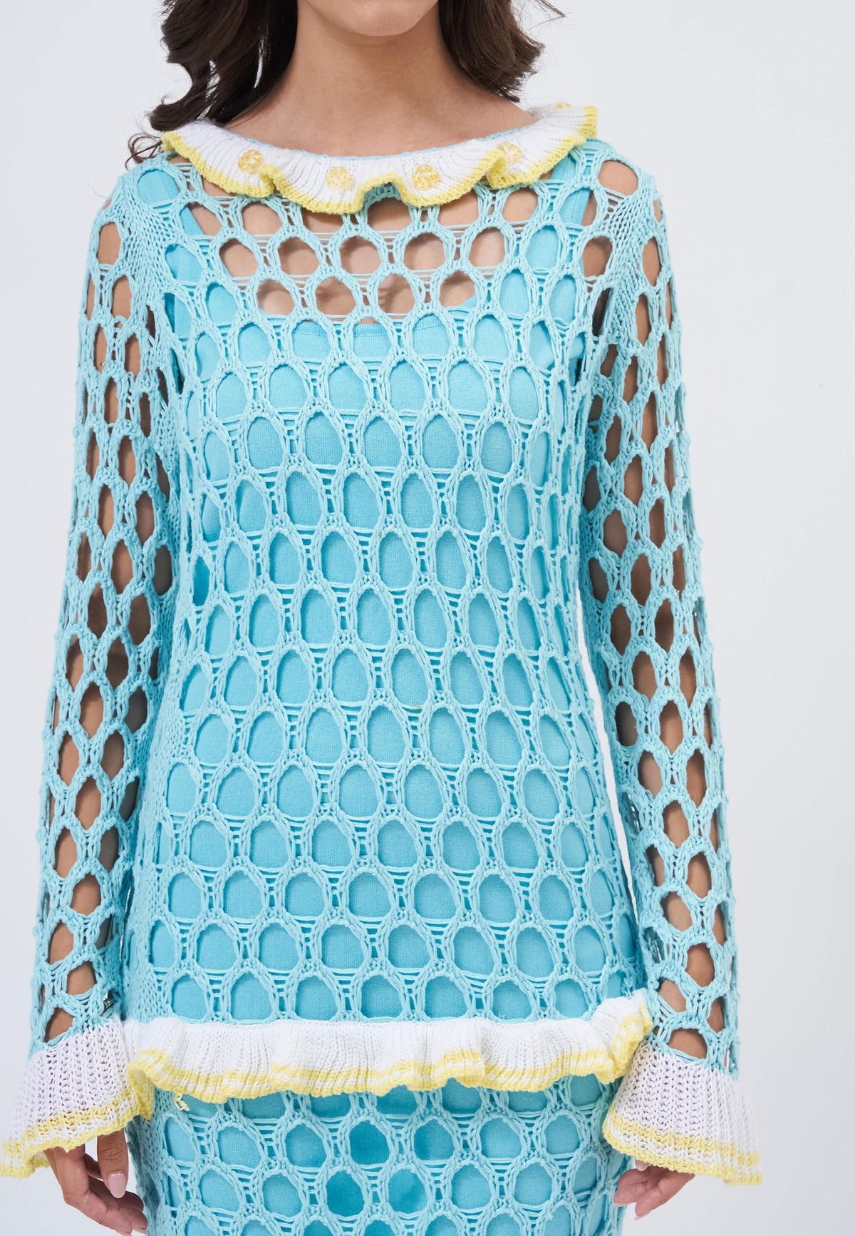 Grabielle blue dress   studio photograph 11