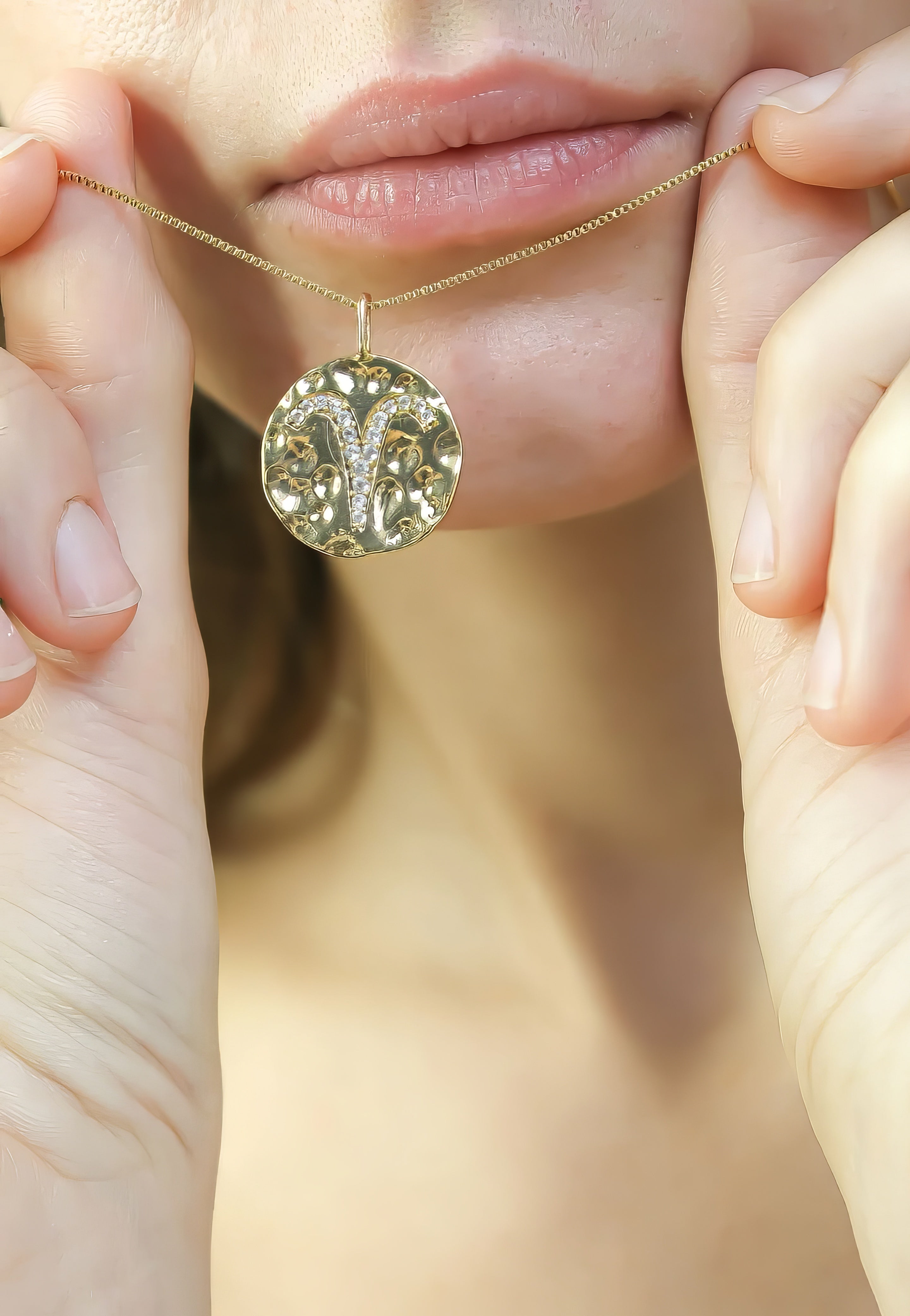 stellar aries coin pendant Bombay Sunset