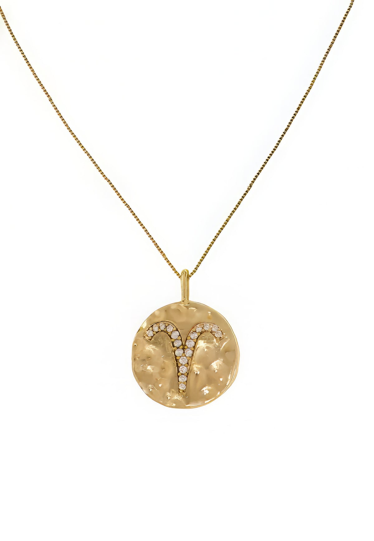 Stellar aries coin pendant bombay sunset