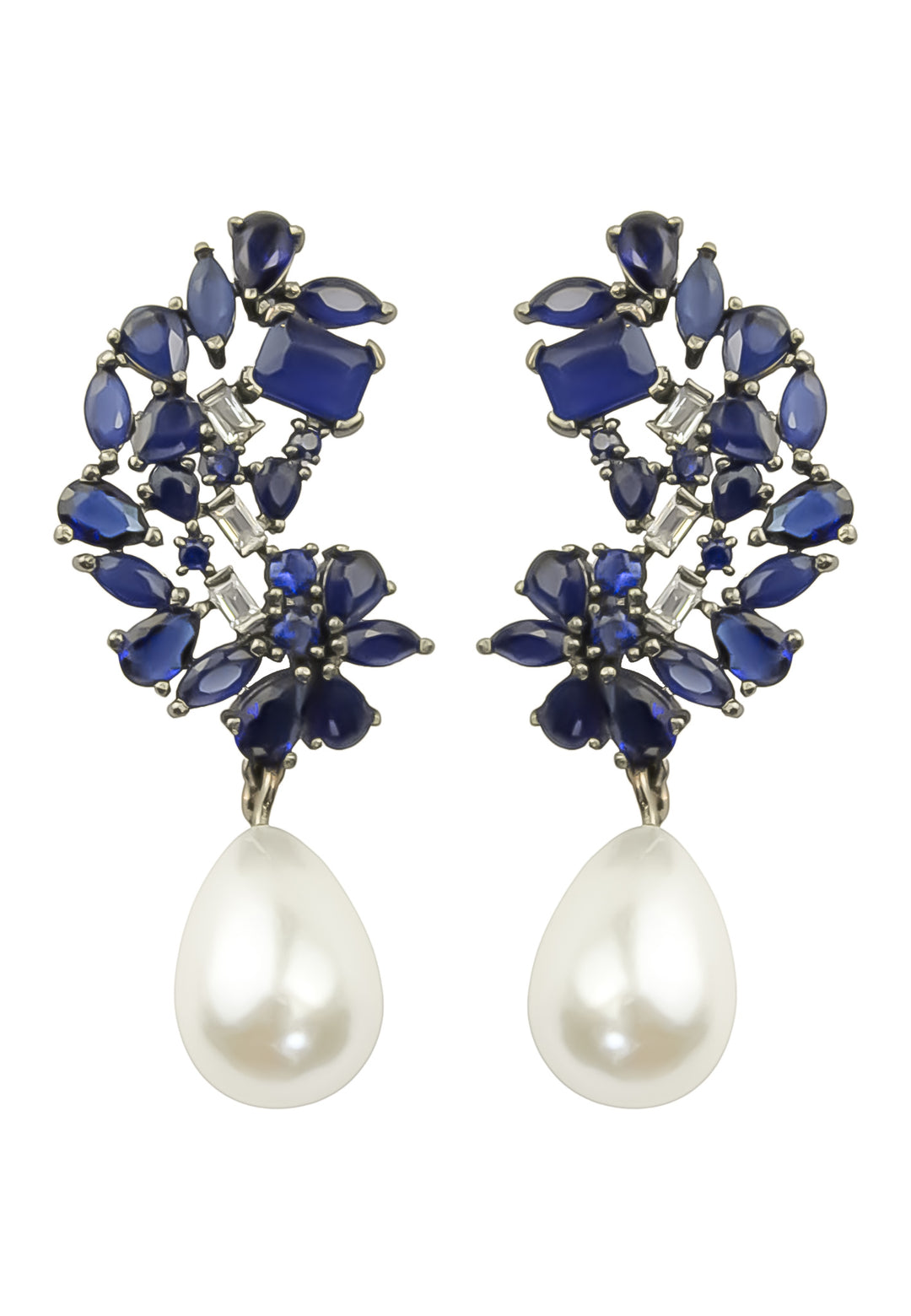 frosty pearl earrings below 50 big bridal bride bridesmaid Bombay Sunset