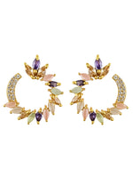 Load image into Gallery viewer, golden viper earrings Bombay Sunset
