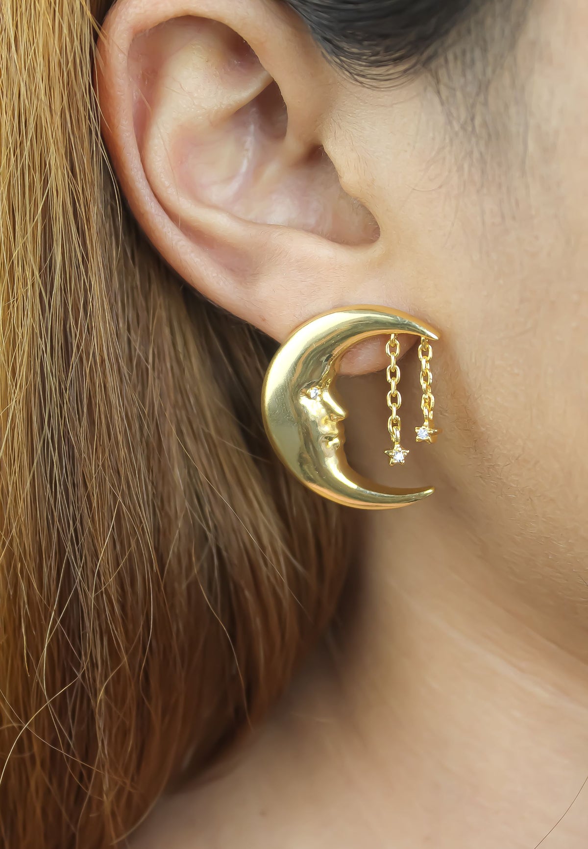 Bella moon earrings bombay sunset