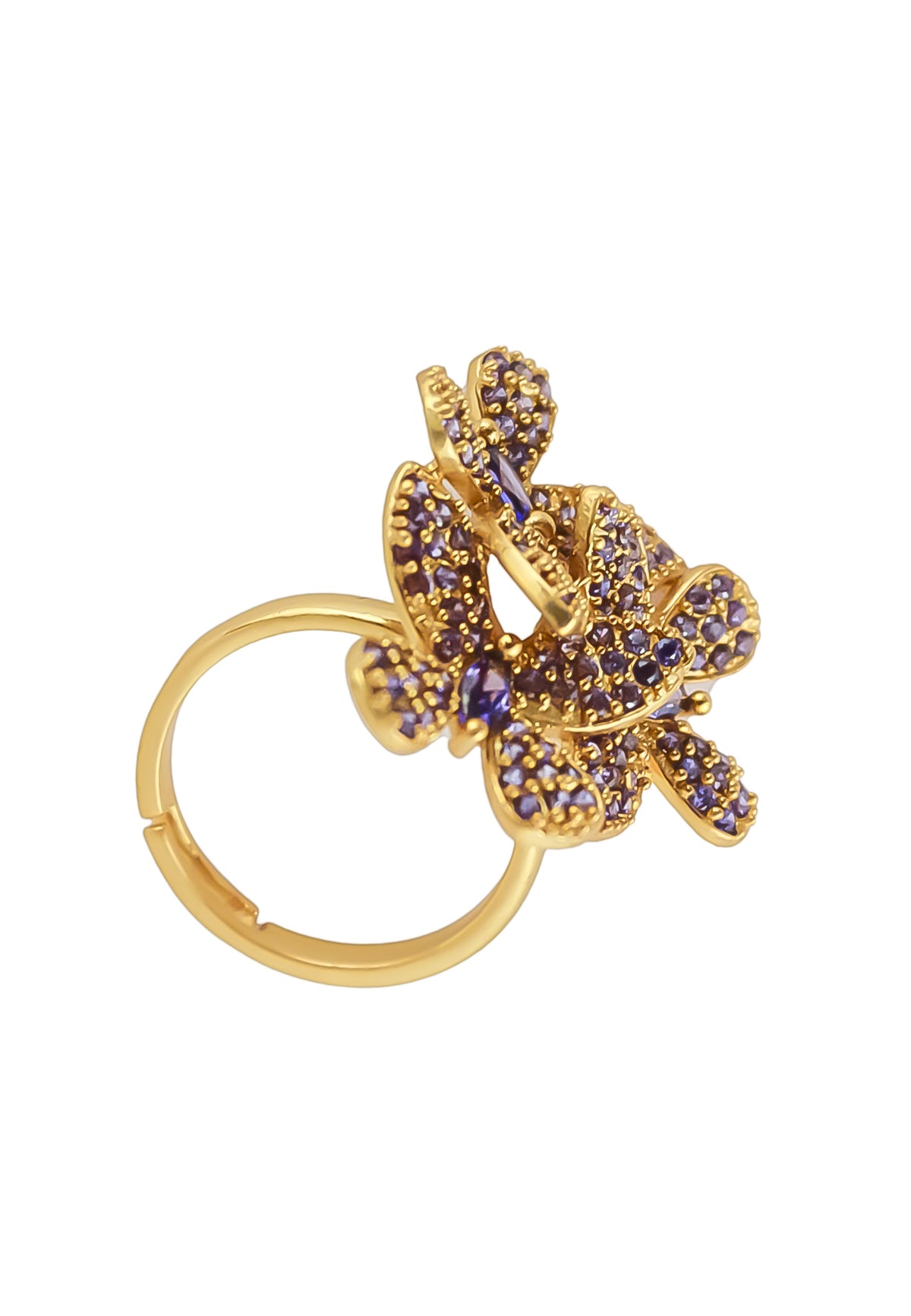 African butterfly ring bombay sunset