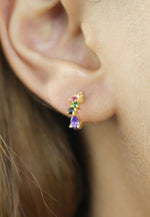 Load image into Gallery viewer, riccia earrings Bombay Sunset
