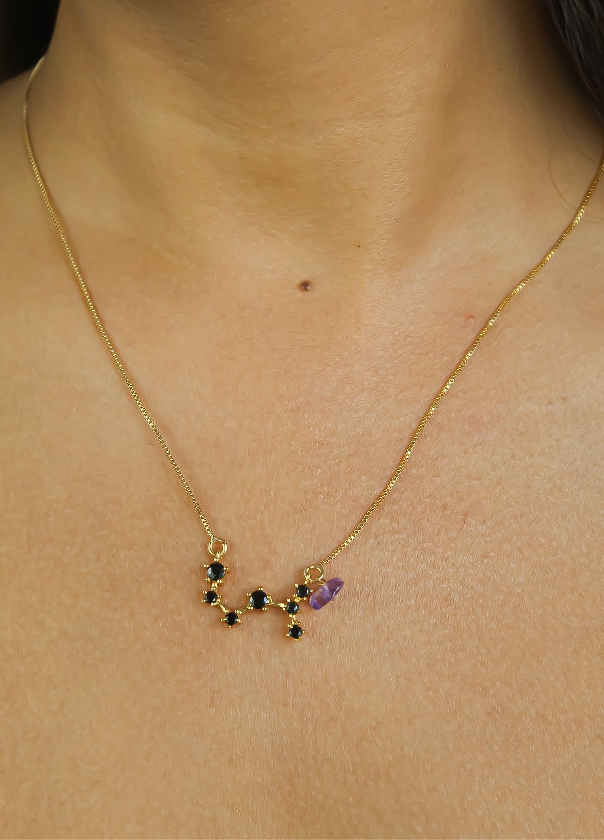 Constellation sagittarius zodiac necklace bombay sunset