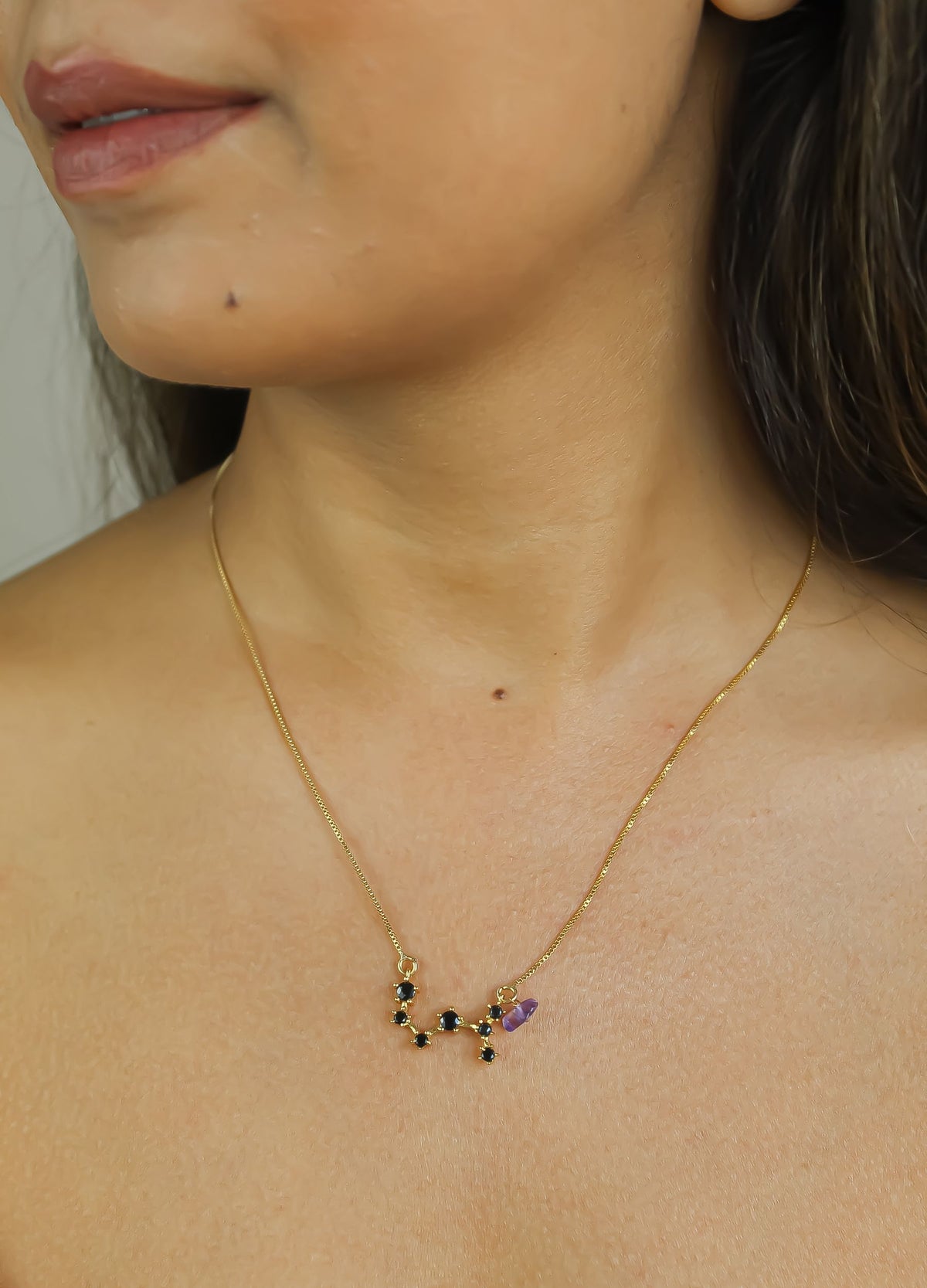 Constellation sagittarius zodiac necklace bombay sunset